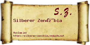 Silberer Zenóbia névjegykártya